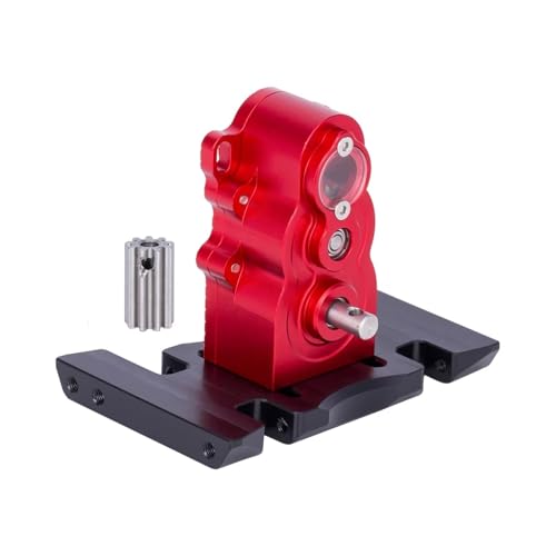 RC Teile Für Traxxas Für TRX4 Für SCX10 Für LCG Vertikales Mittelübertragungsgetriebe Mit Unterfahrschutz Für 1/10 RC Crawler Autoteile(Red) von QOAKSDY