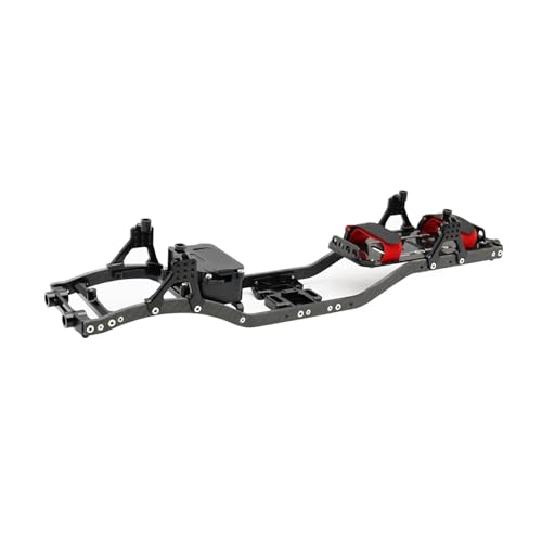 RC Teile Kompatibel Mit Axial Für SCX10 II Für Rock Off Road Truck 1/10 RC Crawler Girder 4MM CNC Metall Auto Für Chassis Rahmen Body Kit Teile(Black) von QOAKSDY