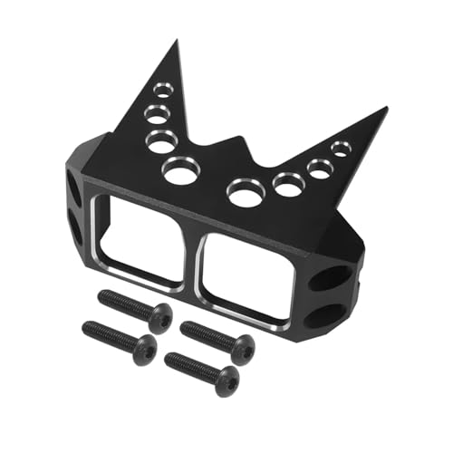 RC Teile Kompatibel Mit Capra RR10 Für Wraith Für Rock Für Bouncer 1/10 RC Crawler Überrollkäfig Aluminium Lenkservoschutz Rüstung SOA-Abdeckung(Black) von QOAKSDY