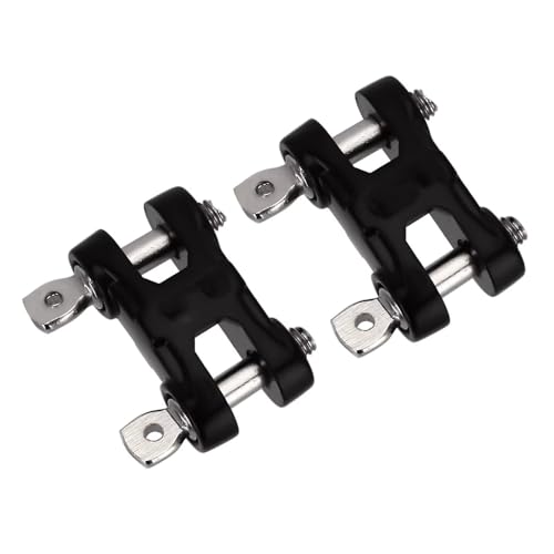 RC Teile Kompatibel Mit TRX-4 Für Axial SCX10 90046 Für Redcat GEN8 Metallstoßstange D-Ring Abschlepphaken 1/10 RC Crawler Für Rock Car Upgrade Teile(Black,2Pcs) von QOAKSDY