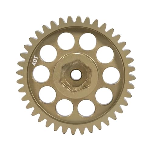 RC Teile Kompatibel Mit Tamiya Für Super 1/10 rc Cars Upgrade Teile Off-Road Für Monster Trucks 7075 Aluminiumlegierung 40T Diff Spool Gear von QOAKSDY