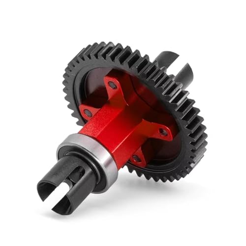 RC Teile Kompatibel Mit Traxxas 4WD Für SLEDG 1/8 RC-Autozubehör 46T Mittelgerade Welle Stirnrad Montiert Mitteldifferential(Red) von QOAKSDY