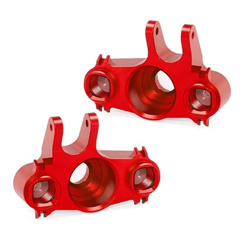 RC Teile Kompatibel Mit Traxxas Für E-MAXX Für T-MAXX Für Revo 3.3 Für Slayer Für Summit 4x4 1/10 RC-Autoteile Metallvorder-/Hinterachsträger 5334(Red) von QOAKSDY