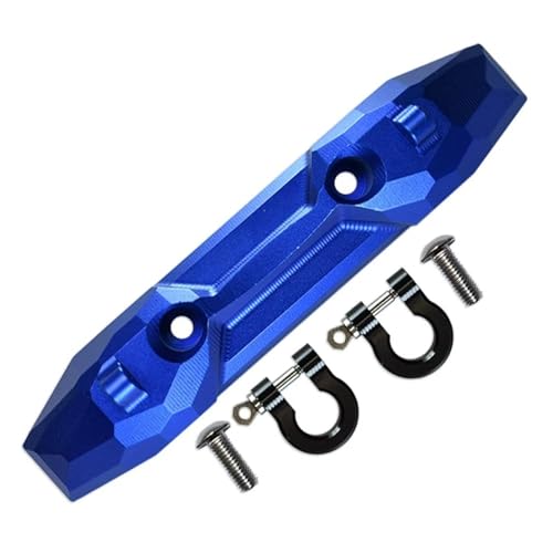 RC Teile Kompatibel Mit Traxxas Für E-Revo 2.0 86086-4 4X4 Für VXL Für Monster Truck 1/10 RC Car Upgrade Metall Heckstoßstange Mit Abschlepphaken 5335X(Blue) von QOAKSDY