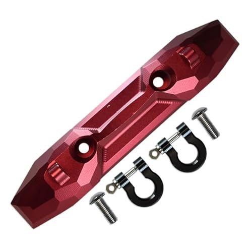 RC Teile Kompatibel Mit Traxxas Für E-Revo 2.0 86086-4 4X4 Für VXL Für Monster Truck 1/10 RC Car Upgrade Metall Heckstoßstange Mit Abschlepphaken 5335X(Red) von QOAKSDY