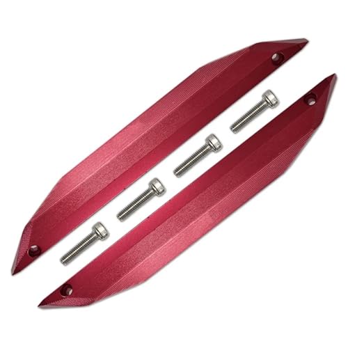 RC Teile Kompatibel Mit Traxxas Für MAXX V2 2.0 4S 4WD Für Monster Truck 1/10 RC Autoteile Außenflügelschutz Für Chassis Nerf Bars Seitenschweller-Set(Red) von QOAKSDY