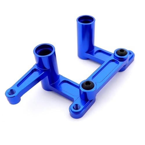 RC Teile Kompatibel Mit Traxxas Für Slash 2WD 1/10 RC Auto Aluminiumlegierung Lenkkurbelsatz Ersatzteile Upgrade-Zubehör(Blue) von QOAKSDY