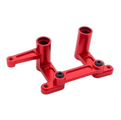 RC Teile Kompatibel Mit Traxxas Für Slash 2WD 1/10 RC Auto Aluminiumlegierung Lenkkurbelsatz Ersatzteile Upgrade-Zubehör(Red) von QOAKSDY