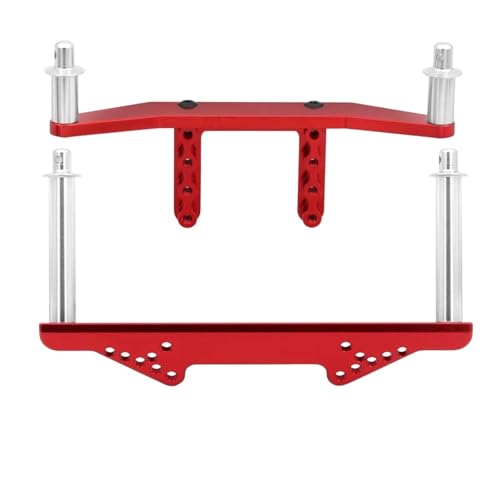 RC Teile Kompatibel Mit Traxxas Für Slash 2WD Für Rustler Für Stampede Für VXL 1/10 RC Car Upgrade Metall Vorne Hinten Karosseriehalterungen Mit Karosseriestreben(Red) von QOAKSDY