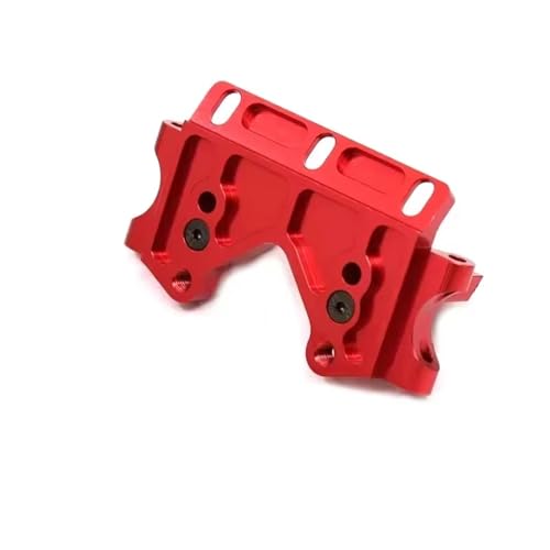 RC Teile Kompatibel Mit Traxxas Für Slash 2Wd 1/10 Rc Modellauto Upgrade-Teile 1PC Aluminiumlegierung Vorderradaufhängung Armhalterung Schott(Red) von QOAKSDY