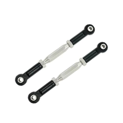 RC Teile Kompatibel Mit Traxxas Für Slash 4X4 VXL 2WD Für Rustler Für Stampede Für Hoss 1/10 RC-Auto-Upgrade-Teile Metallgestänge(Black) von QOAKSDY