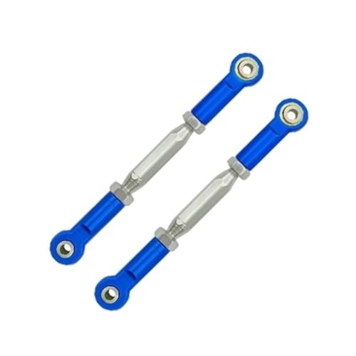 RC Teile Kompatibel Mit Traxxas Für Slash 4X4 VXL 2WD Für Rustler Für Stampede Für Hoss 1/10 RC-Auto-Upgrade-Teile Metallgestänge(Dark Blue) von QOAKSDY