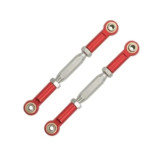 RC Teile Kompatibel Mit Traxxas Für Slash 4X4 VXL 2WD Für Rustler Für Stampede Für Hoss 1/10 RC-Auto-Upgrade-Teile Metallgestänge(Red) von QOAKSDY