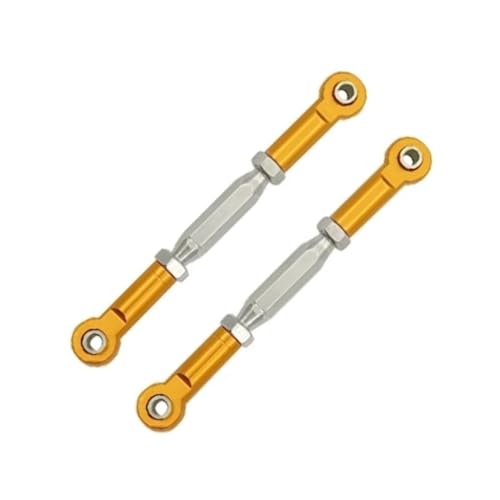 RC Teile Kompatibel Mit Traxxas Für Slash 4X4 VXL 2WD Für Rustler Für Stampede Für Hoss 1/10 RC-Auto-Upgrade-Teile Metallgestänge(Yellow) von QOAKSDY