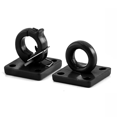 RC Teile Kompatibel Mit Traxxas Für TRX4 Für Axial Für SCX10 D90 Metallanhängerschnalle Abschlepphaken Anhängerschäkel Dekoration 1/10 RC Autoteile(Black) von QOAKSDY