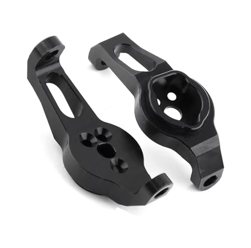 RC Teile Kompatibel Mit Traxxas TRX-4 1/10 RC Crawler Auto Upgrade Teile Zubehör 2 Stück Aluminiumlegierung Vorderachse Caster Block C-Hub Carrier(Black) von QOAKSDY