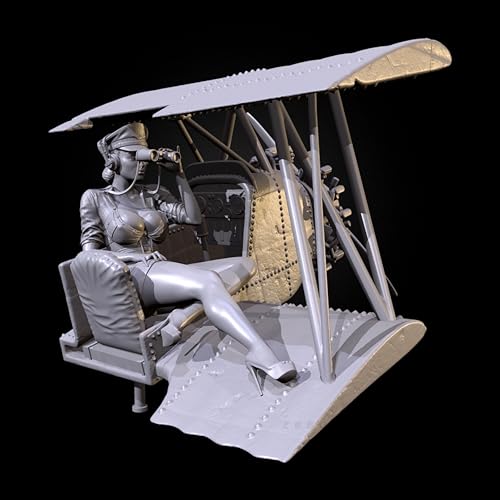 QOMJSDLP 1/24 WWII European Soldier Resin Model Kit Unbemalt und unmontiert Soldier Resin Model Kit //g9F4A1 von QOMJSDLP