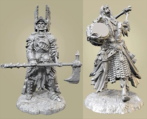 QOMJSDLP 1/35 Ancient Hell Samurai Resin Soldier Model Kit, unbemaltes und unmontiertes Resinmodell (2 Figuren)//T6A5b9 von QOMJSDLP