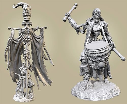 QOMJSDLP 1/35 Ancient Hell Samurai Warrior Resin Model Kit Unbemalt und unmontiert Soldier Resin Model Kit (2 Figuren) // o7A-4q15 von QOMJSDLP