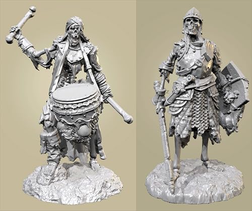 QOMJSDLP 1/35 Ancient Hell Samurai Warrior Resin Model Kit Unbemalt und unmontiert Soldier Resin Model Kit (2 Figuren) // o7A-4q2 von QOMJSDLP