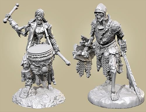 QOMJSDLP 1/35 Ancient Hell Samurai Warrior Resin Model Kit Unbemalt und unmontiert Soldier Resin Model Kit (2 Figuren) // o7A-4q28 von QOMJSDLP