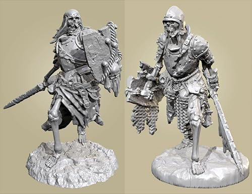QOMJSDLP 1/35 Ancient Hell Samurai Warrior Resin Model Kit Unbemalt und unmontiert Soldier Resin Model Kit (2-Personen) //g7F2A11 von QOMJSDLP