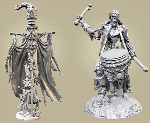 QOMJSDLP 1/35 Ancient Hell Samurai Warrior Resin Model Kit Unbemalt und unmontiert Soldier Resin Model Kit (2-Personen) //g7F2A15 von QOMJSDLP