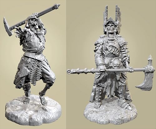 QOMJSDLP 1/35 Ancient Hell Samurai Warrior Resin Model Kit Unbemalt und unmontiert Soldier Resin Model Kit (2-Personen) //g7F2A17 von QOMJSDLP