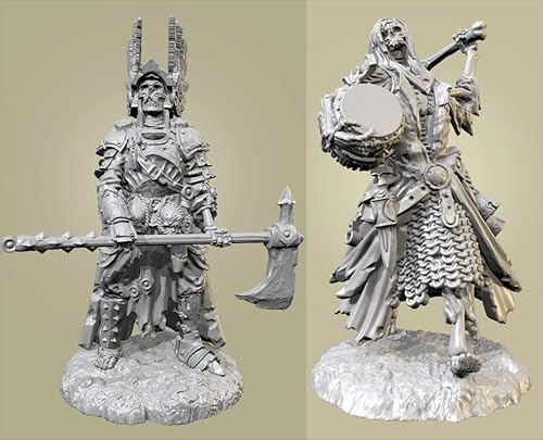 QOMJSDLP 1/35 Ancient Hell Samurai Warrior Resin Model Kit Unbemalt und unmontiert Soldier Resin Model Kit (2-Personen) //g7F2A24 von QOMJSDLP