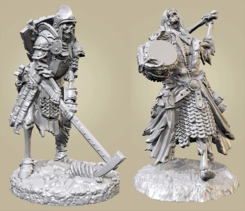 QOMJSDLP 1/35 Ancient Hell Samurai Warrior Resin Model Kit Unbemalt und unmontiert Soldier Resin Model Kit (2-Personen) //g7F2A25 von QOMJSDLP