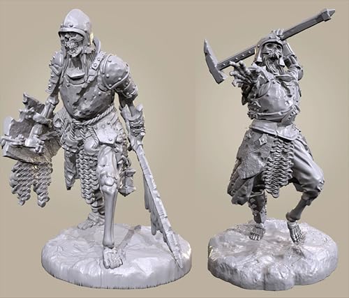 QOMJSDLP 1/35 Ancient Hell Samurai Warrior Resin Model Kit Unbemalt und unmontiert Soldier Resin Model Kit (2-Personen) //g7F2A32 von QOMJSDLP