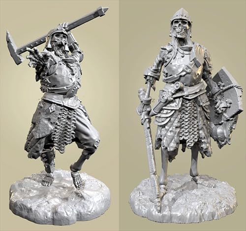 QOMJSDLP 1/35 Ancient Hell Samurai Warrior Resin Model Kit Unbemalt und unmontiert Soldier Resin Model Kit (2-Personen) //g7F2A6 von QOMJSDLP