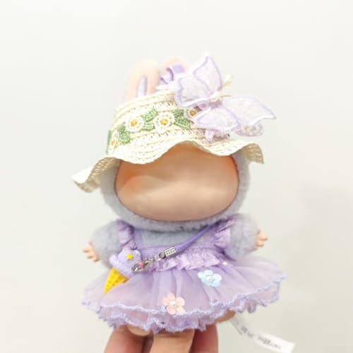 For Labubu Dolls Clothing Set with Butterfly Skirt, Cardigan and Accessories for 15 17cm Dolls Inspire Creativity in Dress Up (3) von QOXEZY