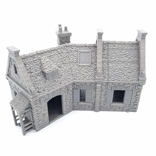 QP3D – Historisches Europäisches Haus – 28 mm-32 mm Wargaming-Gelände für napoleonische Schlachten und Dioramen – Modellbau aus dem 16. – 19. Jahrhundert (28 mm Maßstab) von QP3D Wargames