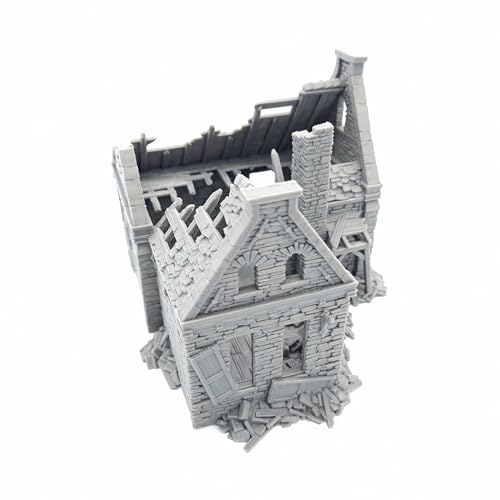 QP3D - Wargaming Ruined Stone House Terrain, Scenery for Tabletop Game 15mm Scale, 16-20 Century Medieval European Building for RPG 2WW Railway Modeling - 3D Printed and Paintable QP3D - Wargaming Ruined Stone House Terrain, Scenery for Tabletop Game 15mm Scale, 16-20 Century Medieval European Building for RPG 2WW Railway Modeling - 3D Printed and Paintable von QP3D Wargames