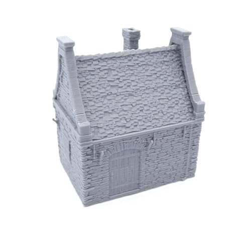 QP3D - Wargaming Scenery - Ruiniertes Steinhaus, Gelände für Tischspiele, Miniaturen im Maßstab 15 mm, mittelalterliches europäisches Gebäude aus dem 16-20. Jahrhundert für RPG 2WW QP3D - Wargaming Scenery - Ruiniertes Steinhaus, Gelände für Tischspiele, Miniaturen im Maßstab 15 mm, mittelalterliches europäisches Gebäude aus dem 16-20. Jahrhundert für RPG 2WW von QP3D Wargames