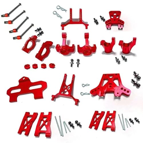 1/18 RC Auto Caster Block C Lenkung Blöcke Suspension Arm Metall Upgrade Teile Kit for Traxxas LaTrax Teton(Block C Blue) von QPAJWAKS