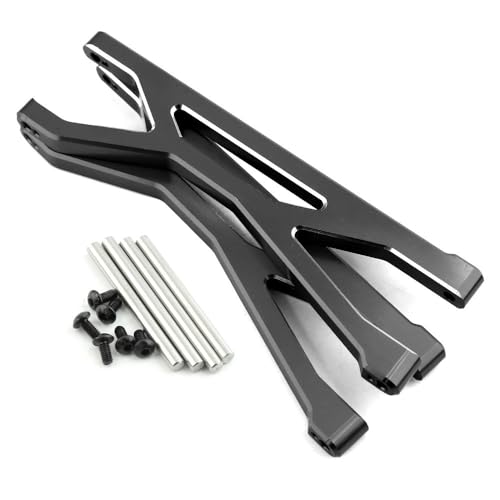 1/5 Aluminiumlegierung Vorne und Hinten Schwingarmblock C Lenkbecher Upgrade Kit for Traxxas X-MAXX Big X Metallzubehörteile(Upper SwingArm-Black) von QPAJWAKS