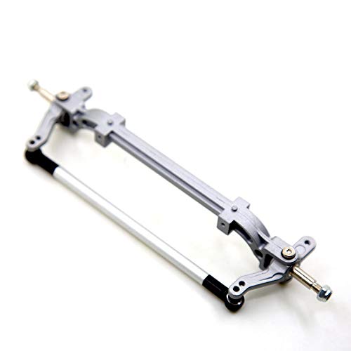1 STÜCKE Metall Vorderachse Steering Rod Link Pol Acce for 1/14 Tamiya RC Traktor LKW Auto geändert DIY-Silber & Schwarz(Silver) von QPAJWAKS