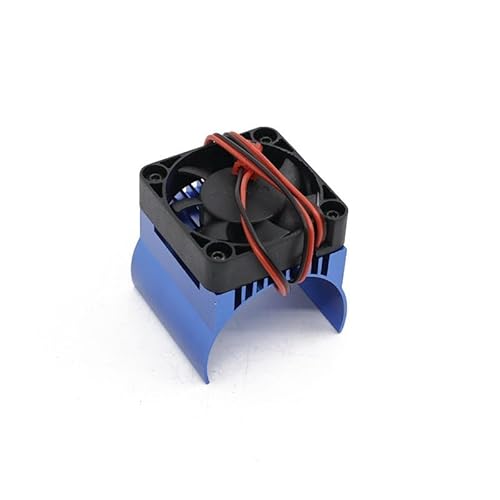 42mm Motor Cooling Fan Heat Sink for Traxxas 1/10 E-Maxx E-Revo Summit Arrma 1/8 Kraton Talion Typhon RC Car,Red(Blauw) von QPAJWAKS