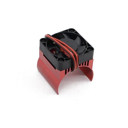 42mm Motor Cooling Fan Heat Sink for Traxxas 1/10 E-Maxx E-Revo Summit Arrma 1/8 Kraton Talion Typhon RC Car,Red(Rood) von QPAJWAKS