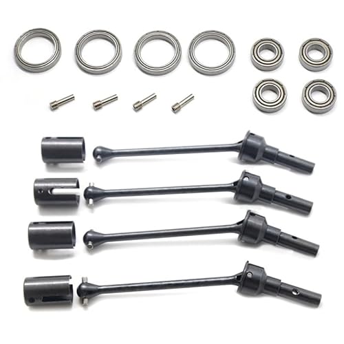 4Pcs 8950X Stahl Vordere und Hintere Antriebswelle CVD mit Wellenbecher for 1/10 Traxxas MAXX RC Auto-Upgrades Teile von QPAJWAKS
