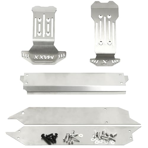 5 stücke Edelstahl Vorne Hinten Chassis Rüstung Skid Platte Schutz for TRAXXAS 1/10 MAXX V2.0 W/WIDEMAXX Monster TRUCK-89086-4 5 stücke Edelstahl Vorne Hinten Chassis Rüstung Skid Platte Schutz for TRAXXAS 1/10 MAXX V2.0 W/WIDEMAXX Monster TRUCK-89086-4 von QPAJWAKS