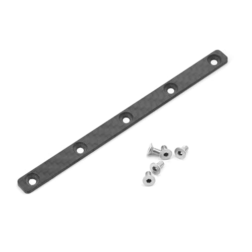 Carbon Fiber Chassis Verstärkung Platte for Tamiya TT02 TT-02 1/10 RC Auto Upgrade Teile Zubehör von QPAJWAKS