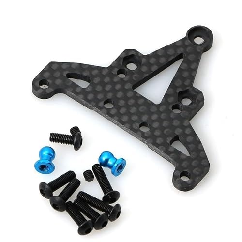 Carbon Fiber Vorder- und Hinterrad-Getriebehalterung Getriebegehäusehalter for Tamiya XV01 XV-01 1/10 RC Auto-Upgrade-Teile Zubehör(Front) von QPAJWAKS