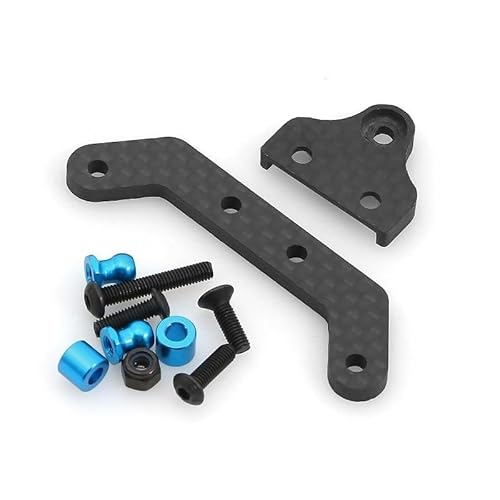 Carbon Fiber Vorder- und Hinterrad-Getriebehalterung Getriebegehäusehalter for Tamiya XV01 XV-01 1/10 RC Auto-Upgrade-Teile Zubehör(Rear) von QPAJWAKS