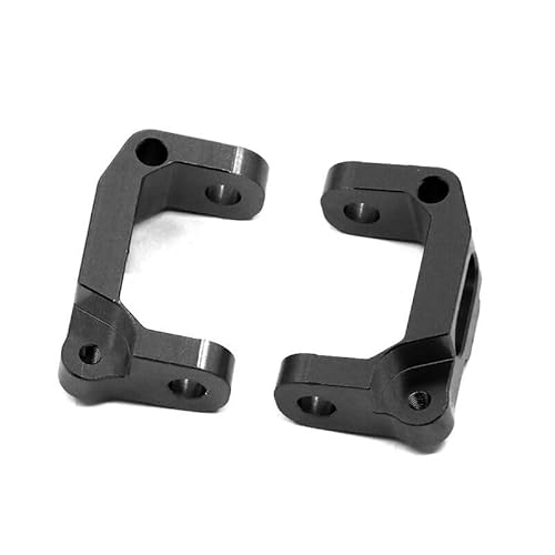 Front Lower Suspension Arm Hub Carrier Basis C/Lenkung Tasse/Metall Antriebswelle for 1/10 Tamiya CC01 TA02 TA03 4WD Buggy RC Auto OP(C Seat Black) von QPAJWAKS