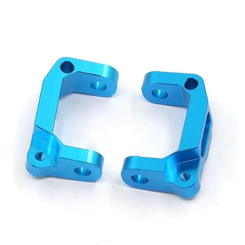 Front Lower Suspension Arm Hub Carrier Basis C/Lenkung Tasse/Metall Antriebswelle for 1/10 Tamiya CC01 TA02 TA03 4WD Buggy RC Auto OP(C Seat Blue) von QPAJWAKS