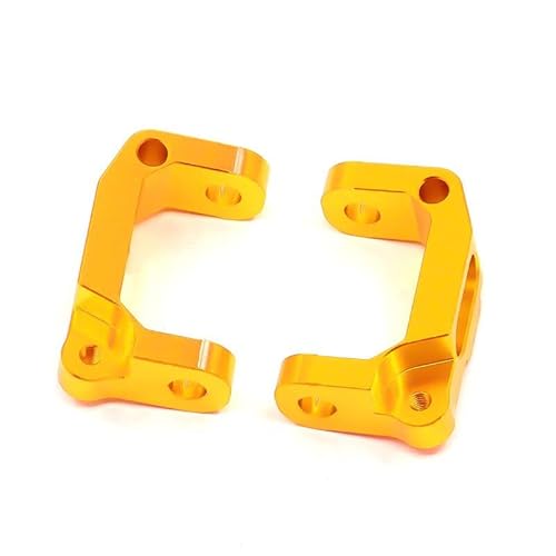Front Lower Suspension Arm Hub Carrier Basis C/Lenkung Tasse/Metall Antriebswelle for 1/10 Tamiya CC01 TA02 TA03 4WD Buggy RC Auto OP(C Seat Gold) von QPAJWAKS