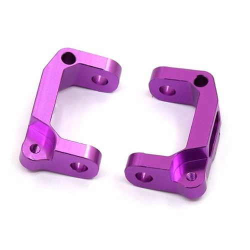 Front Lower Suspension Arm Hub Carrier Basis C/Lenkung Tasse/Metall Antriebswelle for 1/10 Tamiya CC01 TA02 TA03 4WD Buggy RC Auto OP(C Seat Purple) von QPAJWAKS